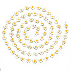Brass Flower Link Chains&nbsp;CHC-N018-098H