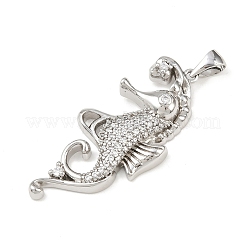 Ocean Brass Micro Pave Cubic Zirconia Pendants&nbsp;LS-KK-K411-04A-P