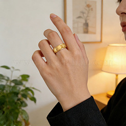 304 Stainless Steel Rotating Finger Rings&nbsp;WGCA353-01