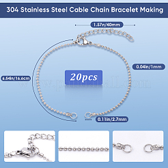 20Pcs 304 Stainless Steel Ball Chains&nbsp;AJEW-SP0001-02