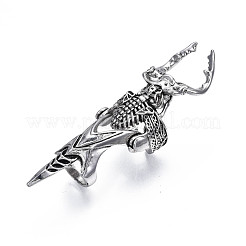 Beetle Armour Alloy Full Finger Ring&nbsp;RJEW-T009-18AS