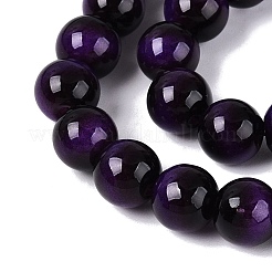 Imitation Tiger Eye Glass Beads Strands&nbsp;GLAA-Q106-03A-B08