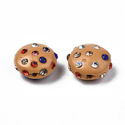 Polymer Clay Rhinestone Beads&nbsp;RB-S056-27K