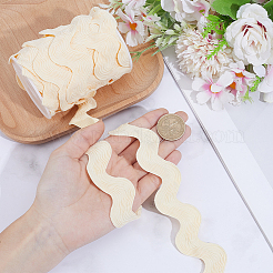 10 Yards Polyester Wave Lace Trim Ribbon&nbsp;OCOR-GF0005-96