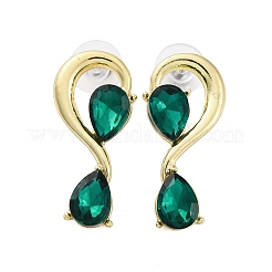Alloy Rhinestones Stud Earrings&nbsp;EJEW-M075-04G-02