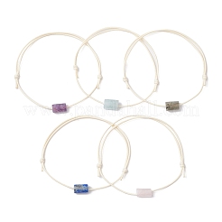 Natural Gemstone Braided Bead Bracelets for Women&nbsp;BJEW-JB11356