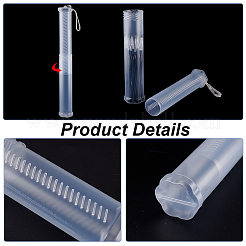 2Pcs Extendable Plastic Paint Brush Case&nbsp;AJEW-GF0013-01