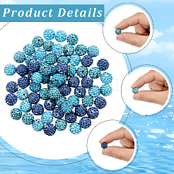 90Pcs 3 Styles Pave Disco Ball Beads&nbsp;RB-LT0001-01A