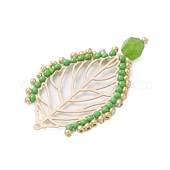 Glass Seed Beads Pendants&nbsp;PALLOY-MZ00327