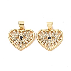 Brass Micro Pave Cubic Zirconia Pendants&nbsp;ZIRC-F134-11G