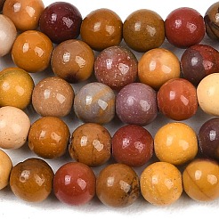 Round Natural Mookaite Beads Strands&nbsp;X-G-F216-4mm-19