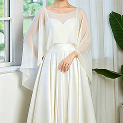 Detachable Chiffon Pullover Shawl for Women&nbsp;AJEW-WH20067-124A