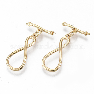 Brass Toggle Clasps&nbsp;KK-T062-10G-NF-1