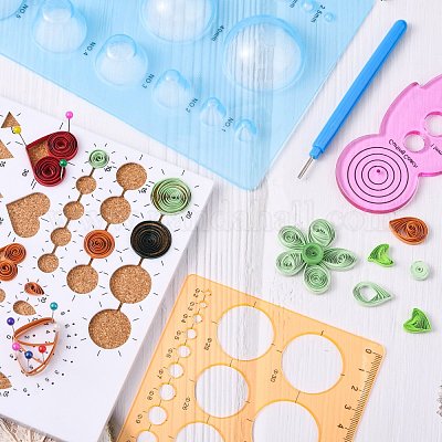 Kit Fai Da Te Per Quilling - Attrezzi Con Fessura Per Arrotolare Carta Decorativa | 10 Penne Colorate