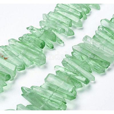 Natural Quartz Crystal Points Beads Strands&nbsp;G-K181-B02-1