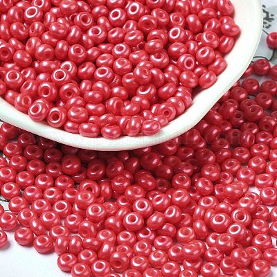 Baking Paint Luster Glass Seed Beads&nbsp;SEED-B001-04A-04-1