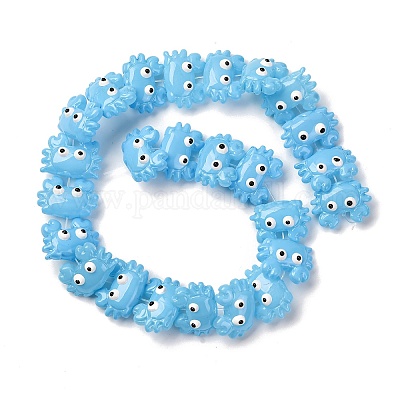 Transparent Glass Enamel Beads&nbsp;LAMP-V001-08J-1