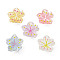 Opaque Resin Cabochons, Flowers, Mixed Color, 27x26.5x8mm