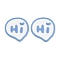 PVC Cabochons, Rubberized, Blue, Word, 25.5x24.5x2.6mm