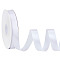 Polyester Ribbon, for Clothes Accessories, White, 1 inch(25mm), about 100.00 Yards(91.44m)/Roll