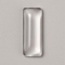 Transparent Glass Cabochons, Rectangle, Clear, 24.5x9.5x4.5mm