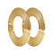 Aluminum Wire, Flat, Goldenrod, 3x1mm, about 16.4 Feet(5m)/roll