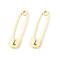 Iron Safety Pins, Champagne Yellow, 30x7x2mm, Pin: 0.7mm