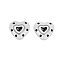 Handmade Lampwork Beads Strands, Heart, White, 19.5x20.5x9mm, Hole: 1.2mm