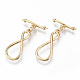 Brass Toggle Clasps&nbsp;KK-T062-10G-NF-1