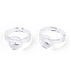 Transparent Acrylic Open Cuff Ring Components&nbsp;TACR-ZX018-10A-5