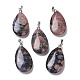 Natural Labradorite Pendants&nbsp;G-D084-01P-B07-1