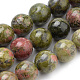 Natural Unakite Beads Strands&nbsp;G-S259-14-4mm-1