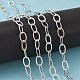 Electroplate Brass Paperclip Chains&nbsp;CHC-L019-31S-7