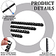200Pcs Plastic Binding Combs&nbsp;OFST-GO0001-03-4