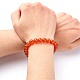 Dyed Natural Carnelian Beaded Stretch Bracelets&nbsp;B072-4-4