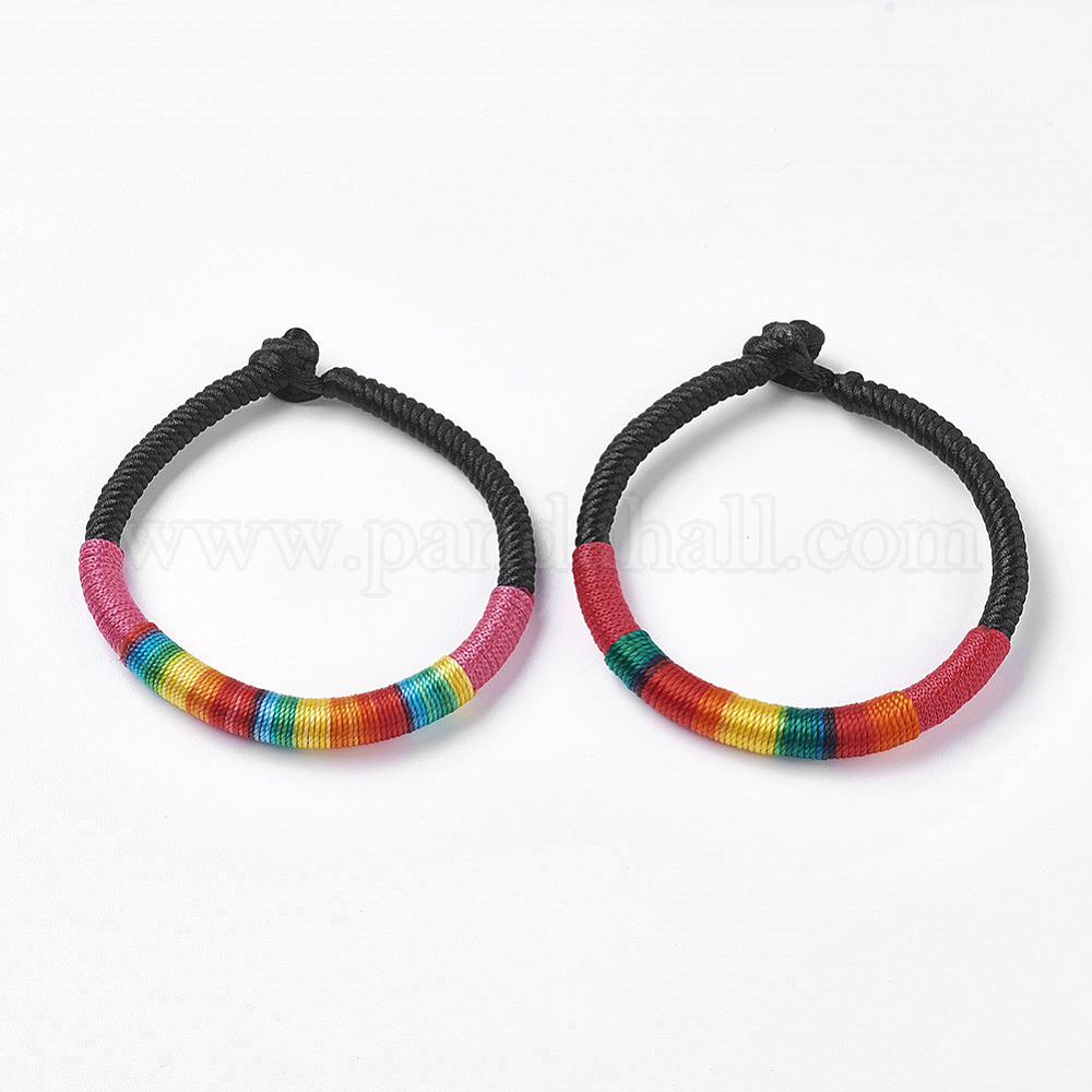 Wholesale Handmade Braided Rope Polyester Thread Bracelets - Pandahall.com