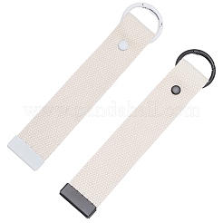 2Pcs 2 Colors Rectangle Polyester Keychains&nbsp;KEYC-CP0001-49B