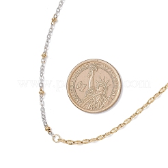 3MM 304 Stainless Steel Dapped Chain Satellite Chain Necklaces for Women&nbsp;NJEW-JN05570