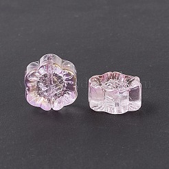 Electroplated Glass Beads&nbsp;GLAA-G090-01E