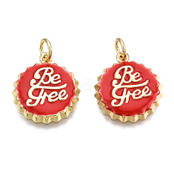 Brass Enamel Pendants&nbsp;KK-Q769-012-NF