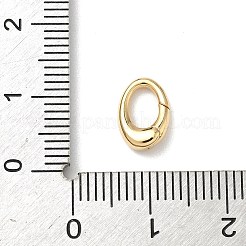Brass Oval Spring Gate Rings&nbsp;KK-J301-14G-A