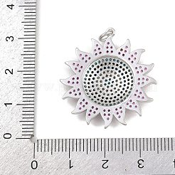 Brass Micro Pave Cubic Zirconia Pendants&nbsp;KK-I376-01P-02