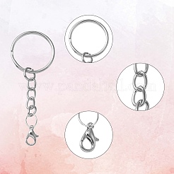 20Pcs Iron Split Key Rings&nbsp;IFIN-YW0003-40