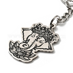 201 Stainless Steel with Enamel Keychain&nbsp;KEYC-Z003-01P