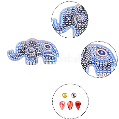 DIY Elephant Diamond Painting Keychains Kits&nbsp;DIY-WH0182-17