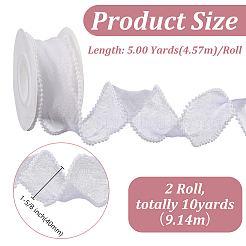 5 Yards Acrylic Fibers Wrinkle Ribbon&nbsp;OCOR-WH0070-210C