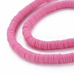 Handmade Polymer Clay Beads Strands&nbsp;CLAY-R089-6mm-051