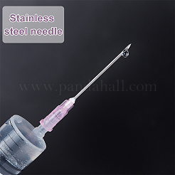 90Pcs 3 Style 304 Stainless Steel Dispensing Needle with Plastic Luer Lock & Cap&nbsp;FIND-BC0003-91
