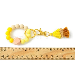 Silicone Beaded Bracelet Keychain&nbsp;KEYC-FS00002