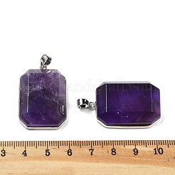 Natural Amethyst Pendants&nbsp;G-B139-02P-06